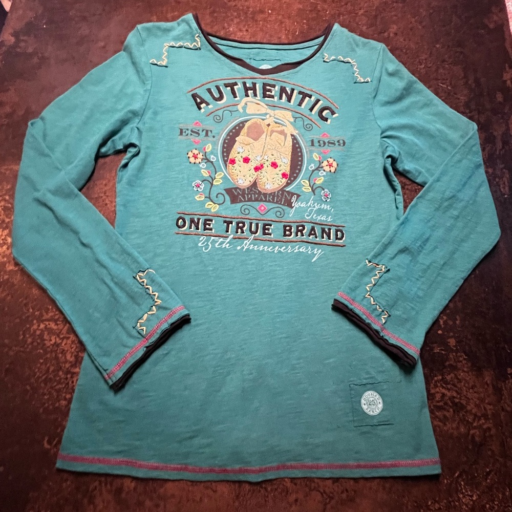 Double D Ranch Turquoise Teal Tee
